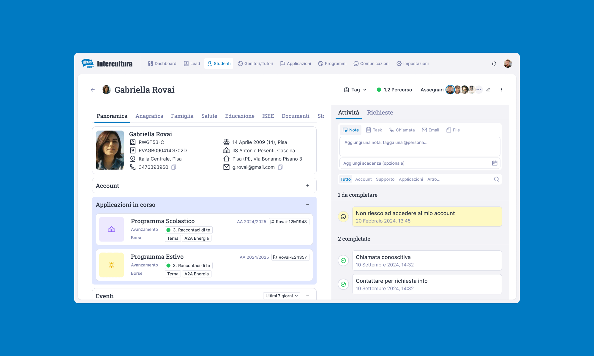 Intercultura: a tailor made CRM with superpowers